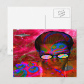 Alien Entführung Postkarte (Vorne/Hinten)