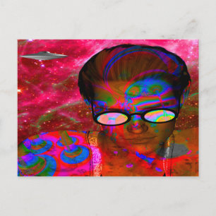 Alien Entführung Postkarte