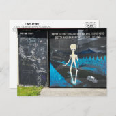 Alien Entführung Postkarte (Vorne/Hinten)