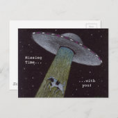 Alien Entführung Postkarte (Vorne/Hinten)
