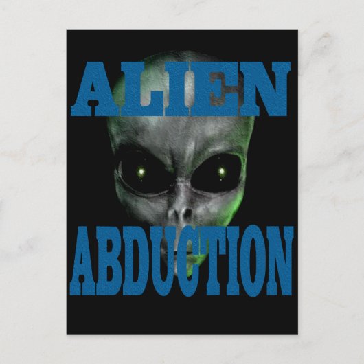 Alien Entführung Postkarte (Vorderseite)