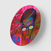 Alien Entführung Runde Wanduhr (Winkel)