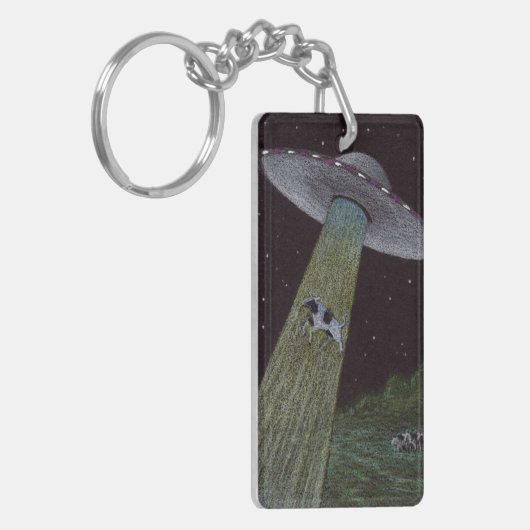 Alien Entführung Schlüsselanhänger (Vorderseite links)