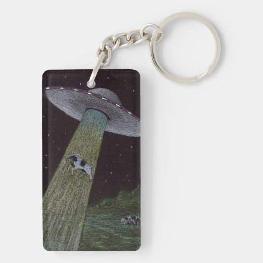 Alien Entführung Schlüsselanhänger (Rückseite)
