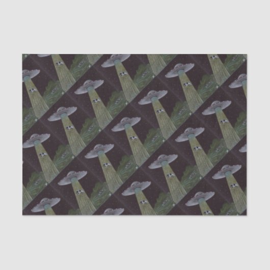 Alien Entführung Seidenpapier (Vorderseite)