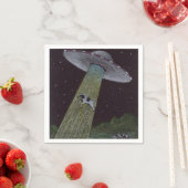 Alien Entführung Serviette (Beispiel)