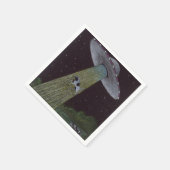 Alien Entführung Serviette (Ecke)