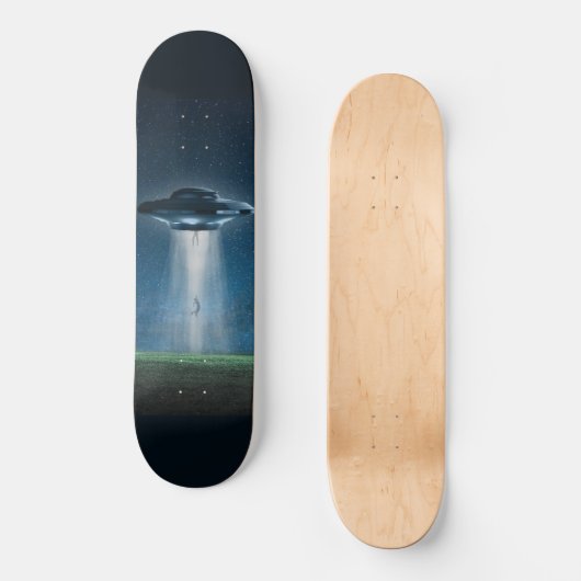 Alien Entführung Skateboard (Vorderseite)