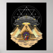 Alien Entführung Space Annunaki ägyptische Pyramid Poster (Vorne)