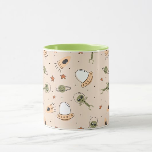 Alien Entführung Tasse (Zentrum)