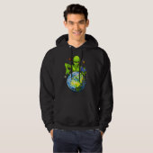 Alien Entführung Weltraumplanet UFO Verschwörung Hoodie (Vorne ganz)