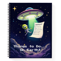 Alien-Entführungs-Checkliste | Whimsical Retro-Sci