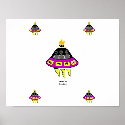 Alien-Entführungsplakat Poster (Vorne)