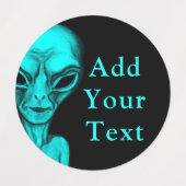 Alien Etiketten (Design 2)