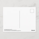 Alien/Eule-Figur-Postkarte Postkarte (Rückseite)