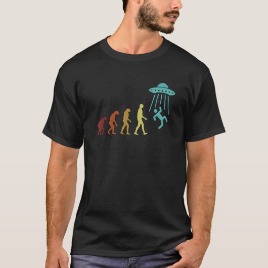 Alien-Evolution Außerirdische Ufo-Verschwörung Al T-Shirt (Vorderseite)