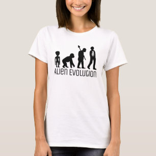 Alien-Evolution, außerirdischer Alien T-Shirt