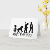 Alien Evolution, extraterrestrische Alien Karte (Gelbe Blume)