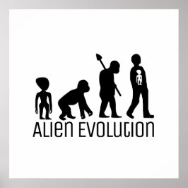 Alien Evolution, extraterrestrische Alien Poster