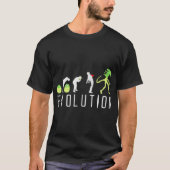 Alien Evolution Funny Sci-Fi Design T-Shirt (Vorderseite)