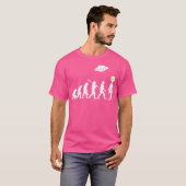Alien Evolution Lustig Ufo Alien T-Shirt (Vorne ganz)