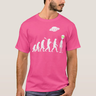 Alien Evolution Lustig Ufo Alien T-Shirt
