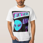 Alien extra beleuchtet T-Shirt (Vorderseite)