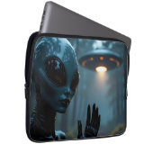 Alien Extraterrestrik und UFO Laptopschutzhülle (Vorne Rechts)