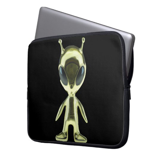 Alien Extraterrestristrial Laptop Sleeve (Vorderseite Links)