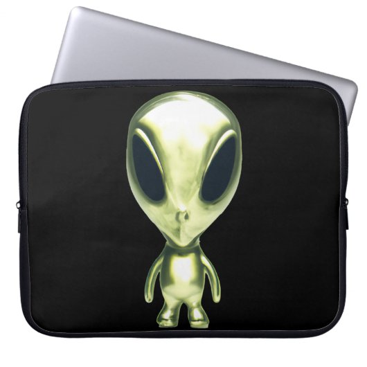 Alien Extraterrestristrial Laptop Sleeve (Vorderseite)