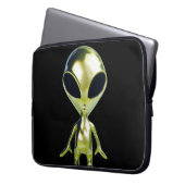 Alien Extraterrestristrial Laptop Sleeve (Vorderseite Links)