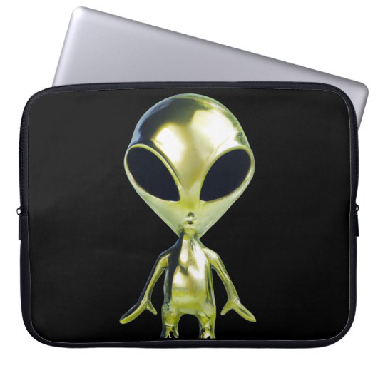 Alien Extraterrestristrial Laptop Sleeve (Vorderseite)
