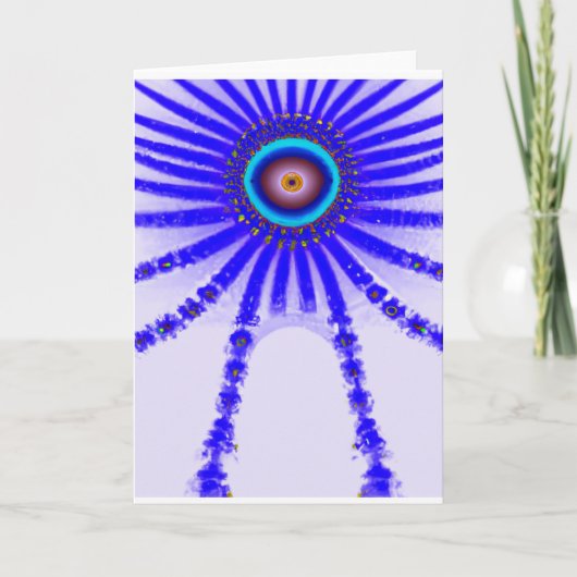 Alien Eye drops down for the Holidays Karte (Vorderseite)