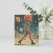 Alien Eyes Postkarte (Stehend Vorderseite)