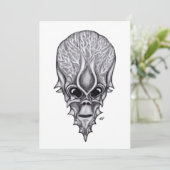 Alien Face, Afrikanische Schädelfaust Wiederaufbau (Stehend Vorderseite)