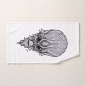 Alien Face, Afrikanische Schädelfaust Wiederaufbau Badhandtuch Set (Handtuch)