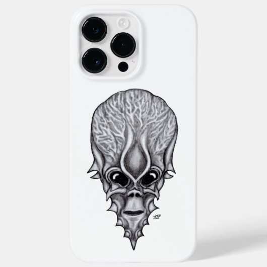 Alien Face, Afrikanische Schädelfaust Wiederaufbau Case-Mate iPhone Hülle (Rückseite)