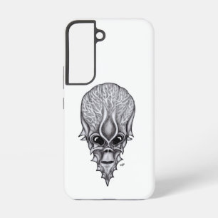 Alien Face, Afrikanische Schädelfaust Wiederaufbau Samsung Galaxy Hülle