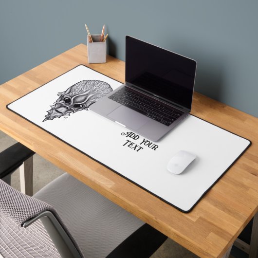 Alien Face, Afrikanische Schädelfaust Wiederaufbau Schreibtischunterlage (Büro 2)