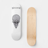 Alien Face, Afrikanische Schädelfaust Wiederaufbau Skateboard (Vorderseite)