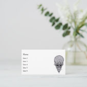 Alien Face, Afrikanische Schädelfaust Wiederaufbau Visitenkarte (Stehend Vorderseite)