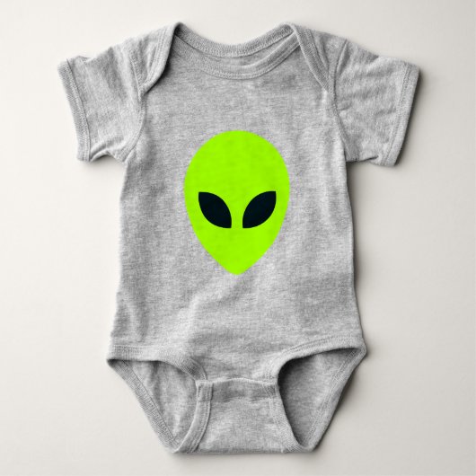 ALIEN FACE BABY STRAMPLER (Vorderseite)