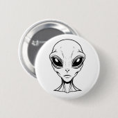 Alien Face Button (Vorne & Hinten)