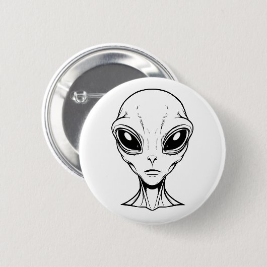 Alien Face Button (Vorne & Hinten)