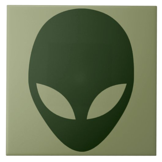 Alien Face Fliese (Vorderseite)