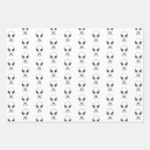 Alien Face Geschenkpapier Set (Vorderseite)