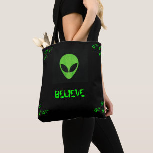 ALIEN FACE, GLAUBBAG TASCHE