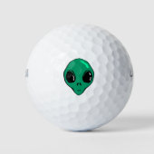 Alien Face Golfball (Vorderseite)