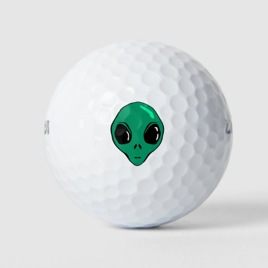 Alien Face Golfball (Vorderseite)