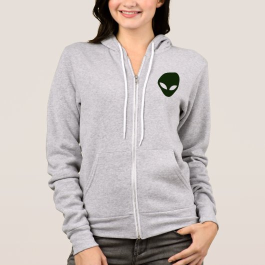 Alien Face Hoodie (Vorderseite)
